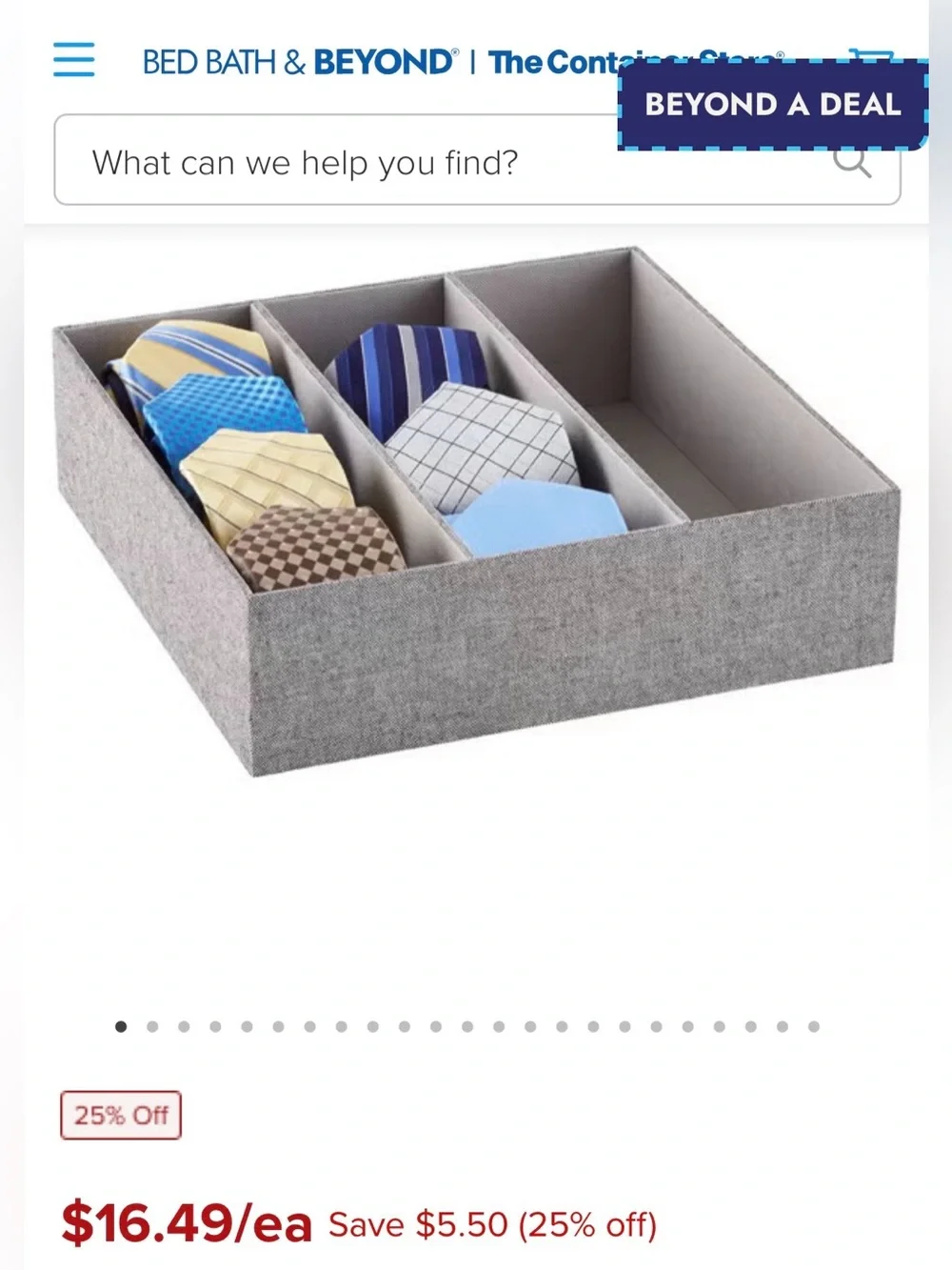 The container store Cambridge drawer organizer
